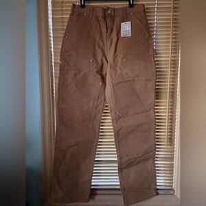 Carhartt Men's Loose Fit Firm Duck Double Front Work Pants